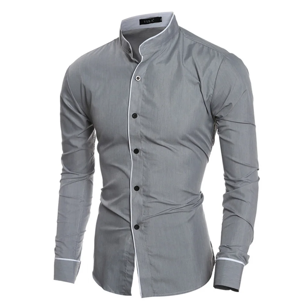 Men\'s Luxury Casual Formal Shirt Long Sleeve Slim Fit Business Dress Shirts Tops