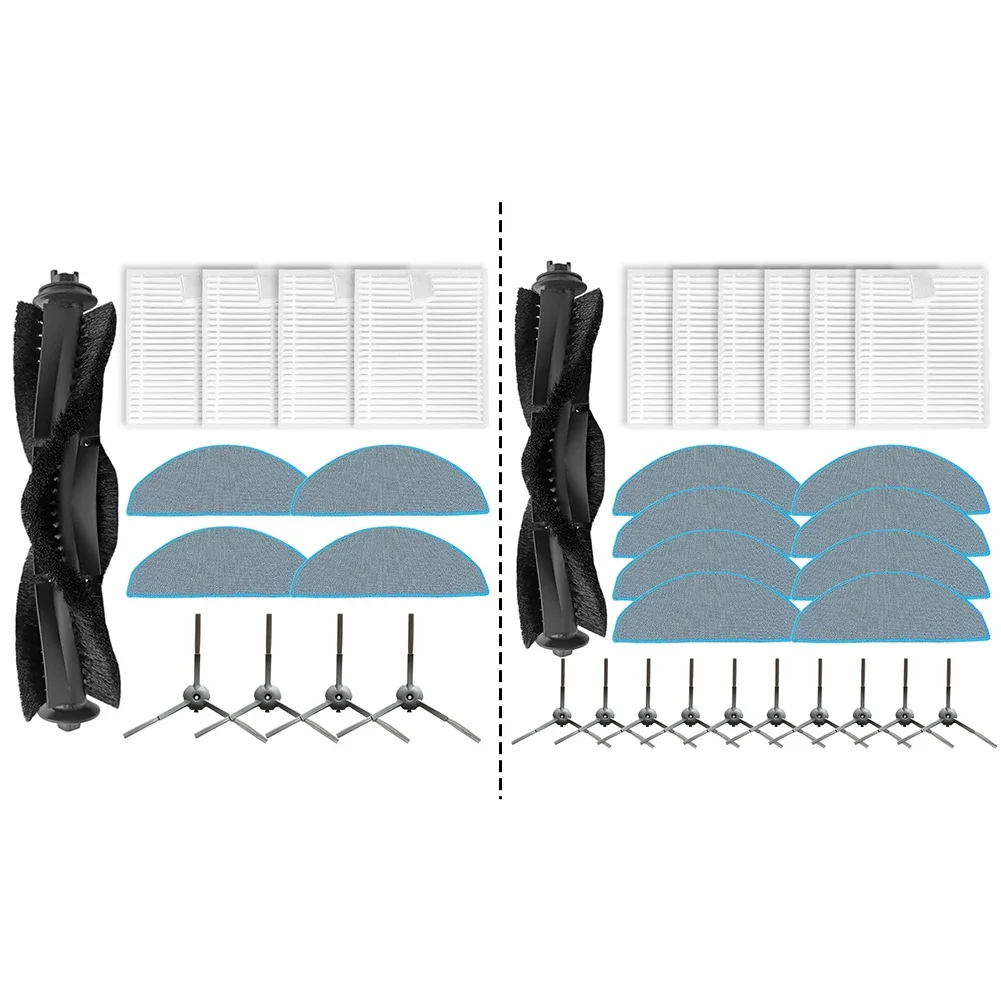 Wichtigsten Seite Pinsel Filter Mopp Tuch Kit Für Vyzzle D10 Für ILIFE V20 Teile Haushalts Liefert Reinigung Vakuum Teile Zubehör