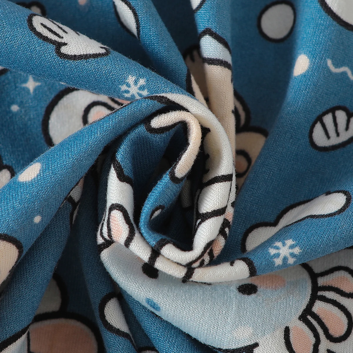 2-teiliges Set aus warmem, bedrucktem Kinder-Basiskleidungsstück für alle Jahreszeiten, süße Hauskleidung für Jungen und Mädchen, langärmlige Schlafanzüge. – Detail 9