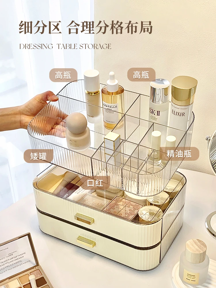 Cosmetics Storage Box Desktop Storage Rack Acrylic Drawer storage drawers