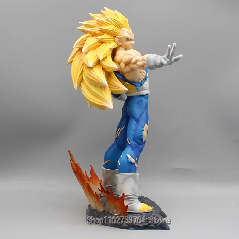 Anime Dragon Ball Vegeta Figures Vegeta Super Saiyan ROSE Action Figures 8 Heads 29cm PVC Model Collection Toys Birthday Gifts