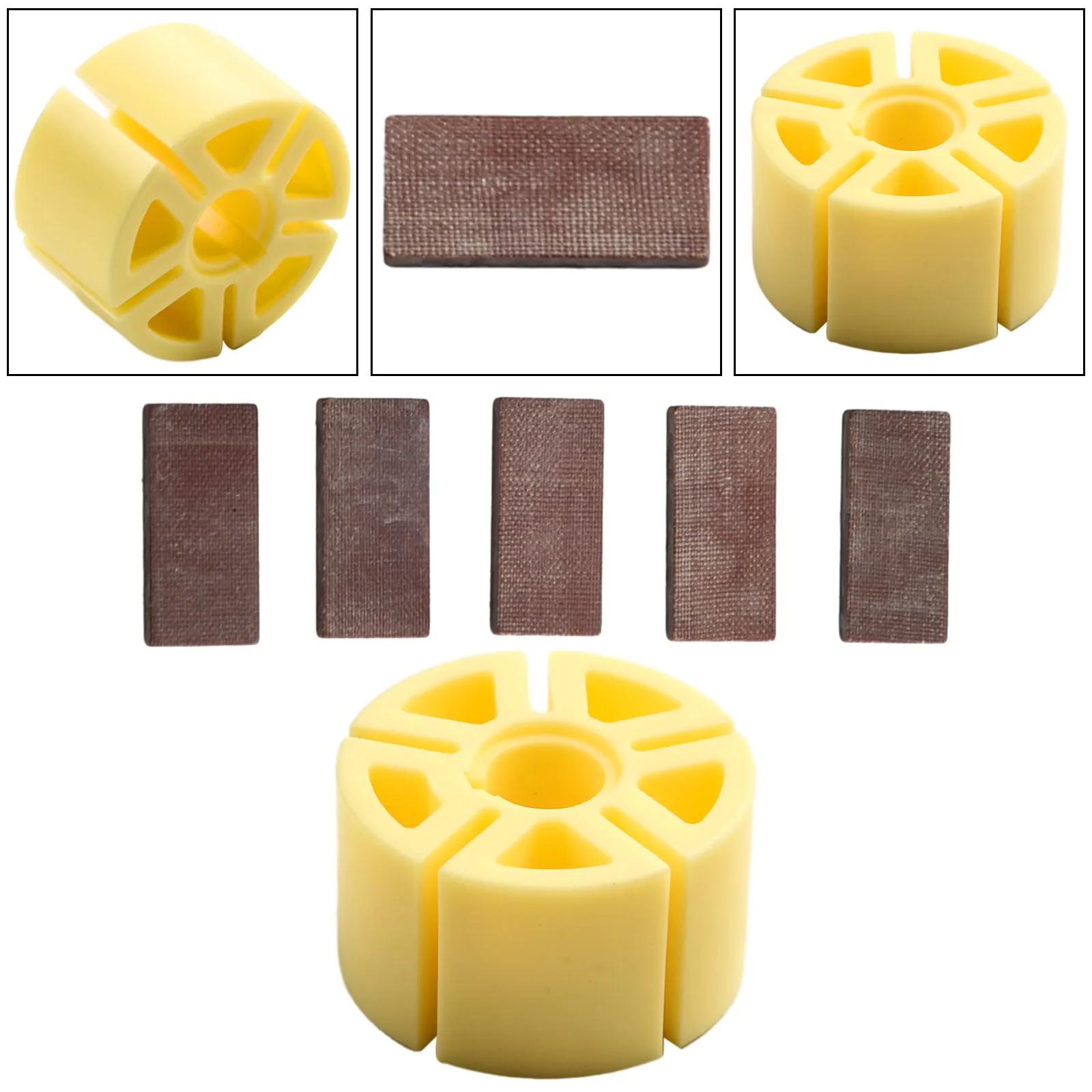 For 5 Inch Plastic Pneumatic Sanding Machine Air Die Grinder Tool Accessories High Quality 6Pcs/Set Air Grinder Rotor Blade