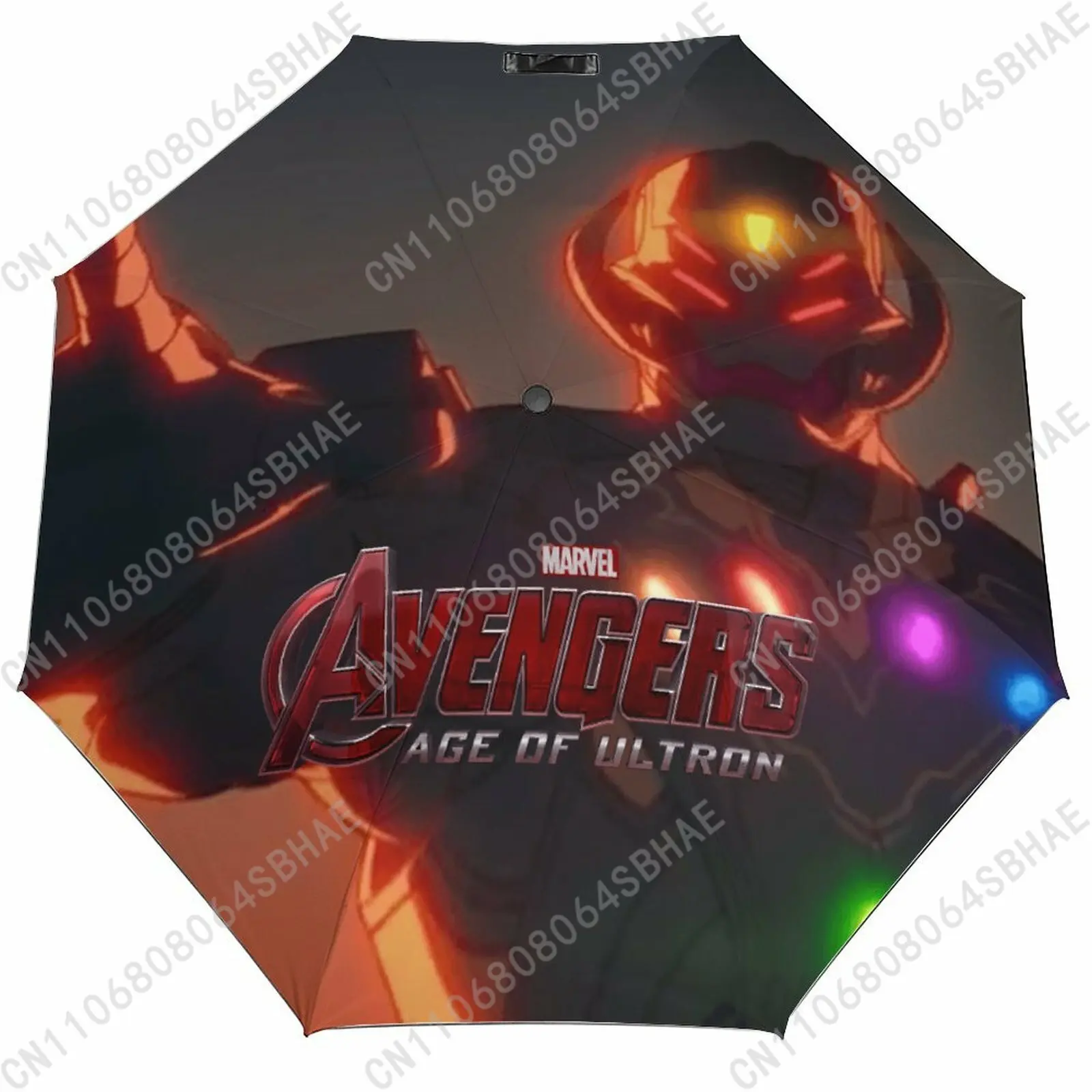

Автоматический складной зонт Marvel Ultron с черным покрытием, управление одной кнопкой, в комплекте с чехлом, для косплея