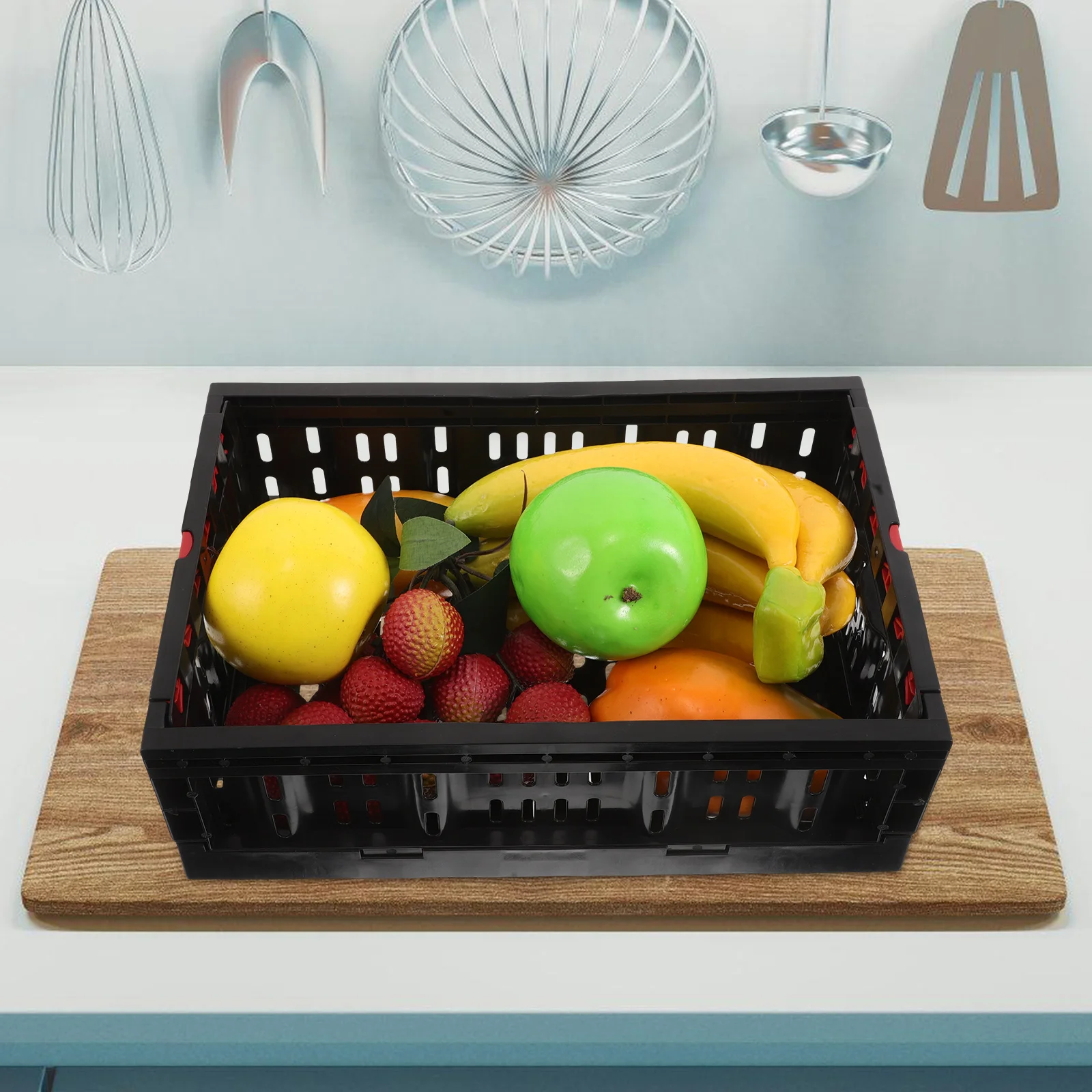 

Storage Folding Box Foldable Shopping Basket Baskets Food Collapsable Crate Crates for Plastic