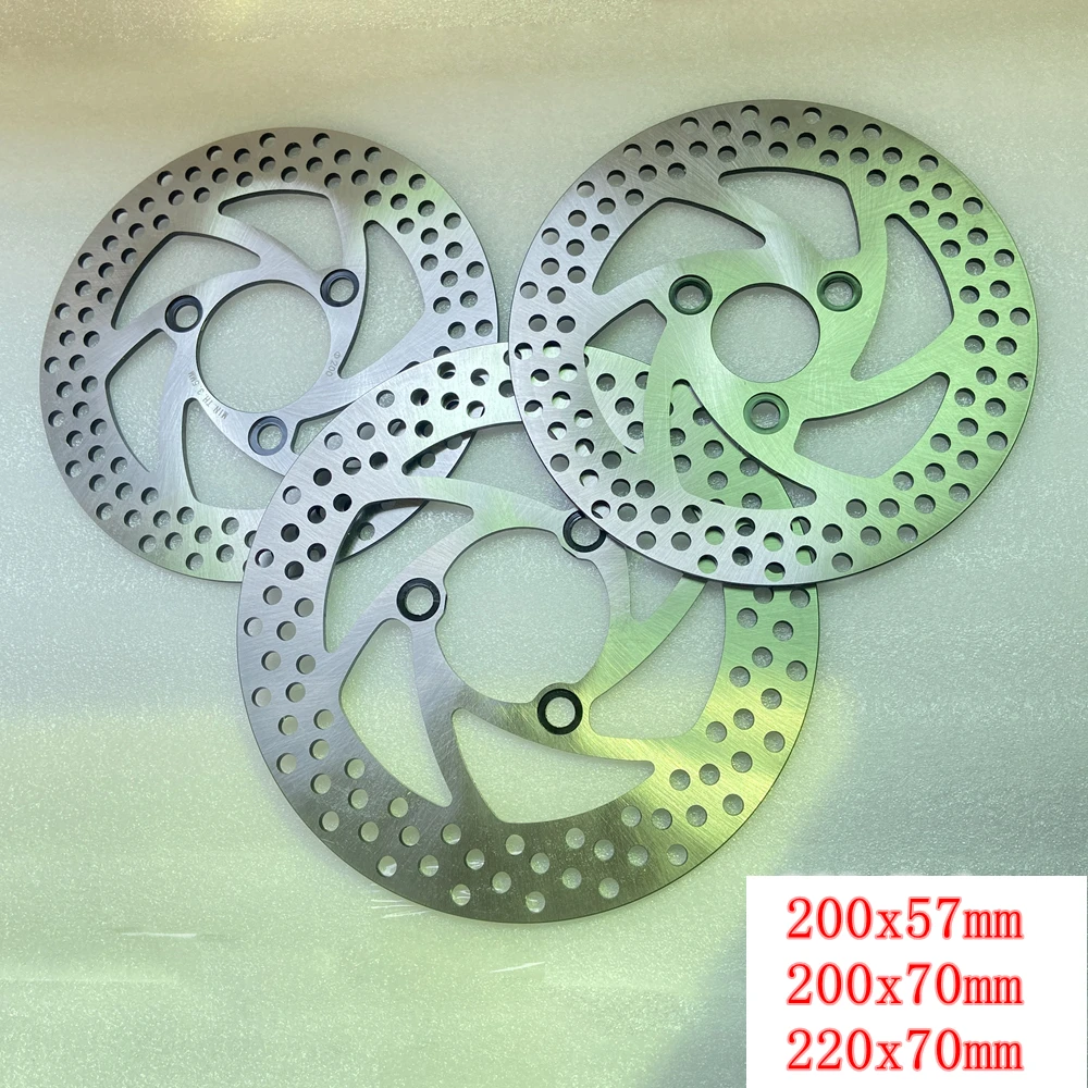200mm 220mm Disc Brake 3 Hole 57mm 70mm Motorcycle Universal Front Rear Wheel Electric Bicycles Disk Brake Caliper