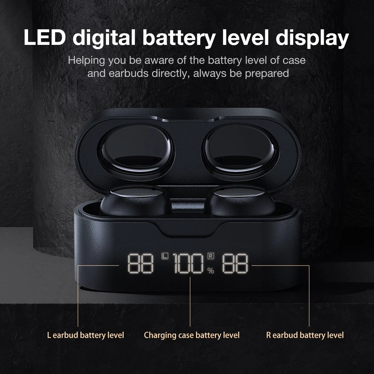 ZQB-auriculares inalámbricos P3-XSP con Bluetooth, cascos estéreo con sonido Hifi, Control táctil, Mono, para iPhone y Xiaomi