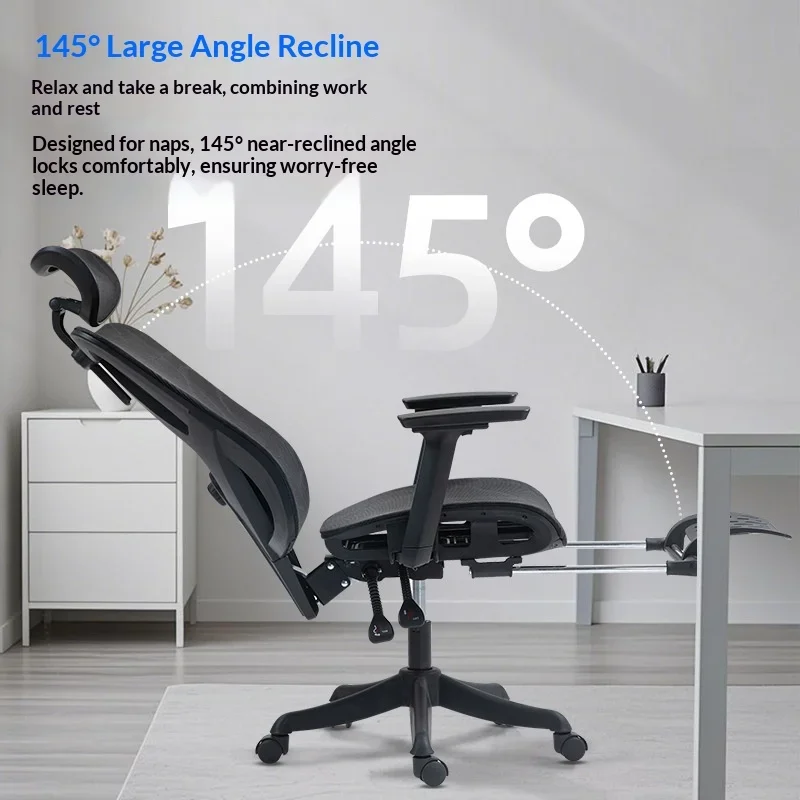 Ergonomic Mesh Office Chair Lumbar Support Headrest Reclining Gaming Computer Desk Chair Adjustable Arms Swivel Gaming Chair