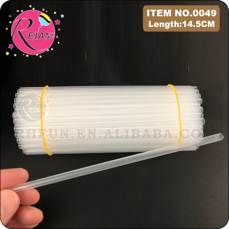 10pcs Mini Plastic Straw Balloon Pump, Transparent pump for Foil Balloons Air Inflator Pump Portable for Party Accessories