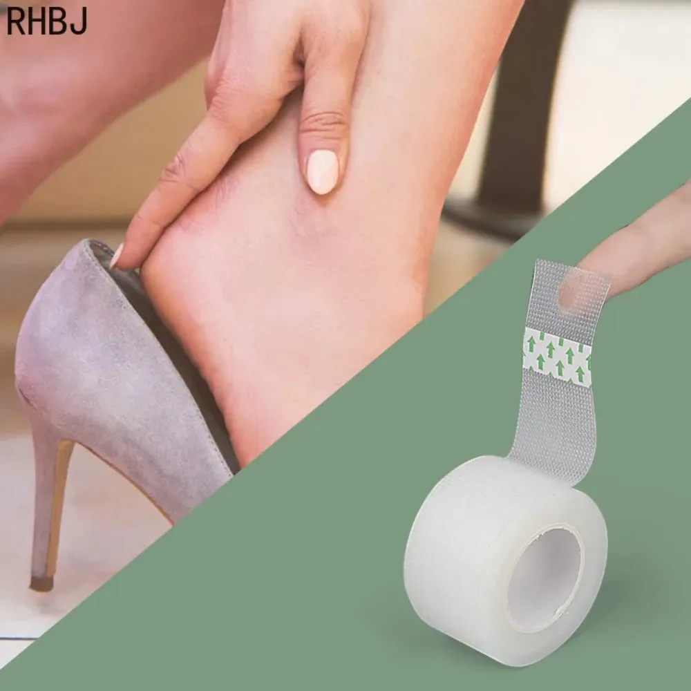 100/500cm 젤 발 뒤꿈치 보호대 발 패치 접착 물집 패드 발 뒤꿈치 라이너 신발 스티커 통증 완화 그립 발 관리 쿠션