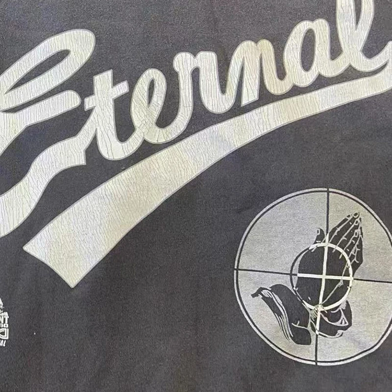 الخريف الشتاء الكلاسيكية الهدف الطباعة سانت هوديي مقنعين الرجال النساء شارع العليا خمر غسلها الأسود التالفة ثقب البلوفرات