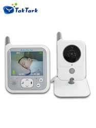 TakTark Video Baby Monitor 3.2 Inch / 2.8 Inch Wireless Security Camera Auto Night Vision Intercom Temperature Monitoring Nanny