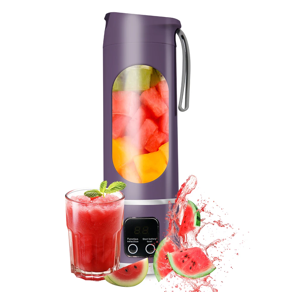 

HS860 Portable Blender fresh Juice Portable Bottle USB Type C Charge Juicer Cup Juicer Blender Juicer Mixeur Fruit Mixer