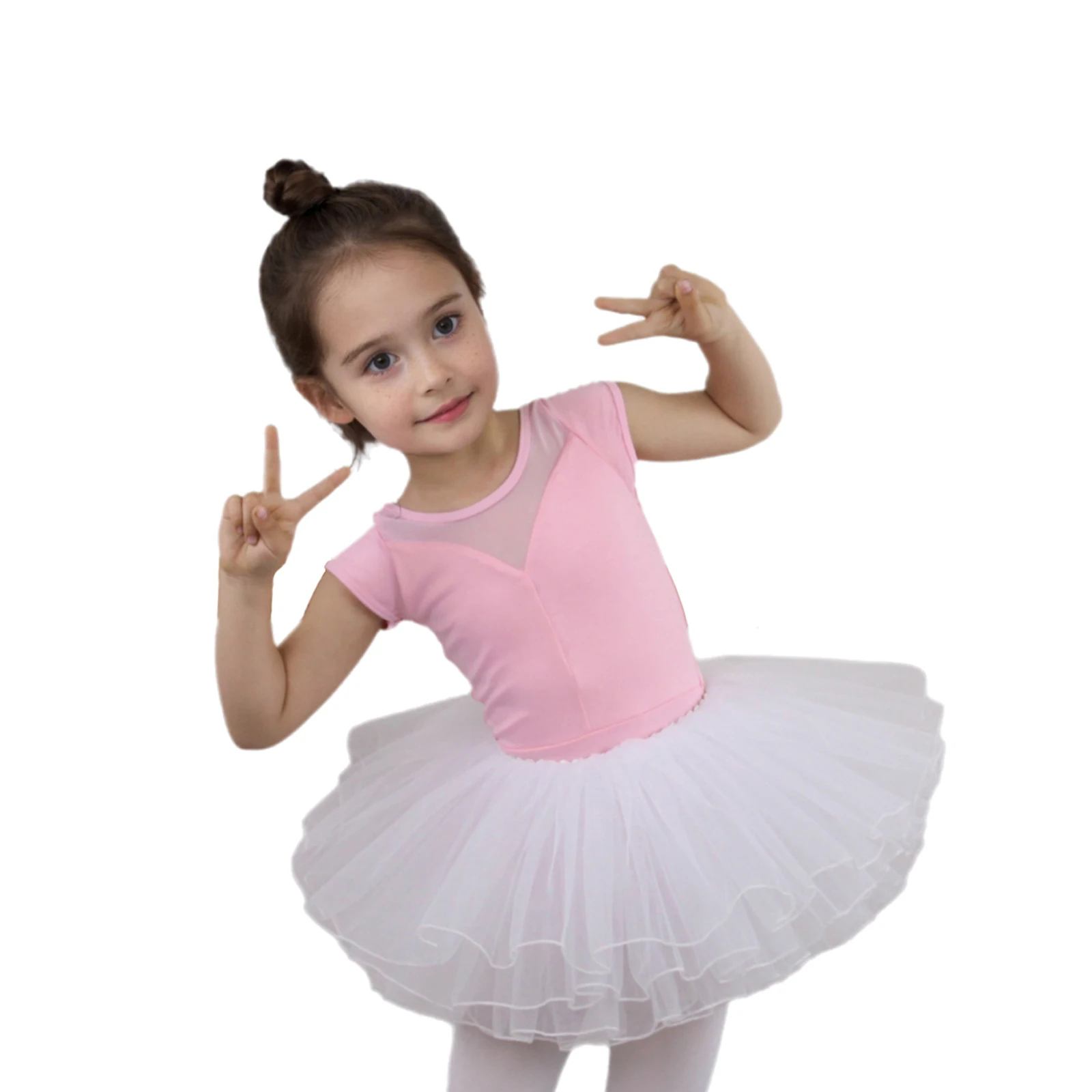 

Ballet Tutu Ballet Dress Kids Leotard Tutu Dance Wear Dance Costumes Ballet Leotards Gymnastics Short Sleeve Skirt for Ballerina