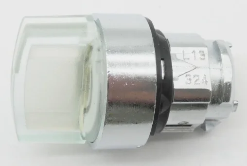 Brand New ZB4BK1213 White Illuminated Selector Switch Head 1Pcs Fast Delivery