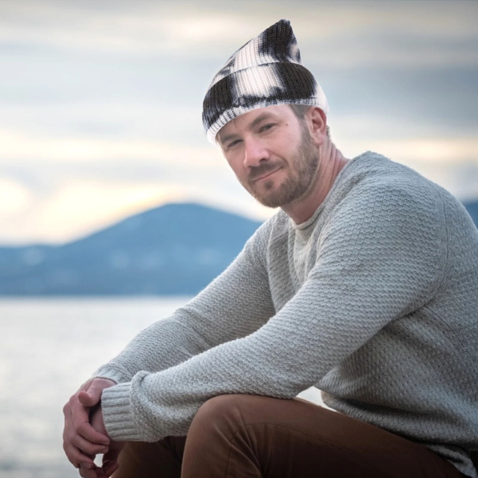 

1pc Warm Wool Knit Beanie Knit Beanie Hats Warm Hat Thick Cozy Headwear Lightweight Durable Practical Gift Accessory