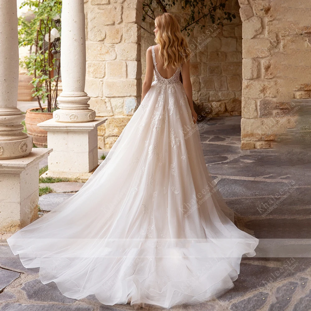Vintage Wedding Dresses Graceful Bridal Gowns Lace Appliques Sleeveless Robes For Formal Party Vestidos De Novia Customized 2025