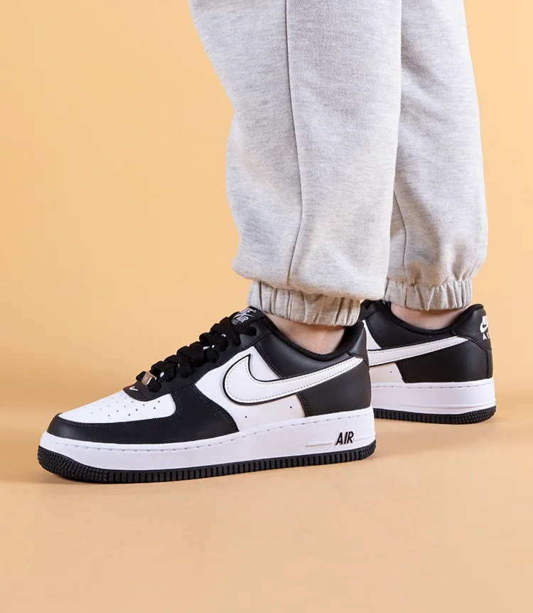 

Nike Air Force 1 Black and White AF1 Leather Low-Top Comfortable Breathable Sneakers DV0788-001