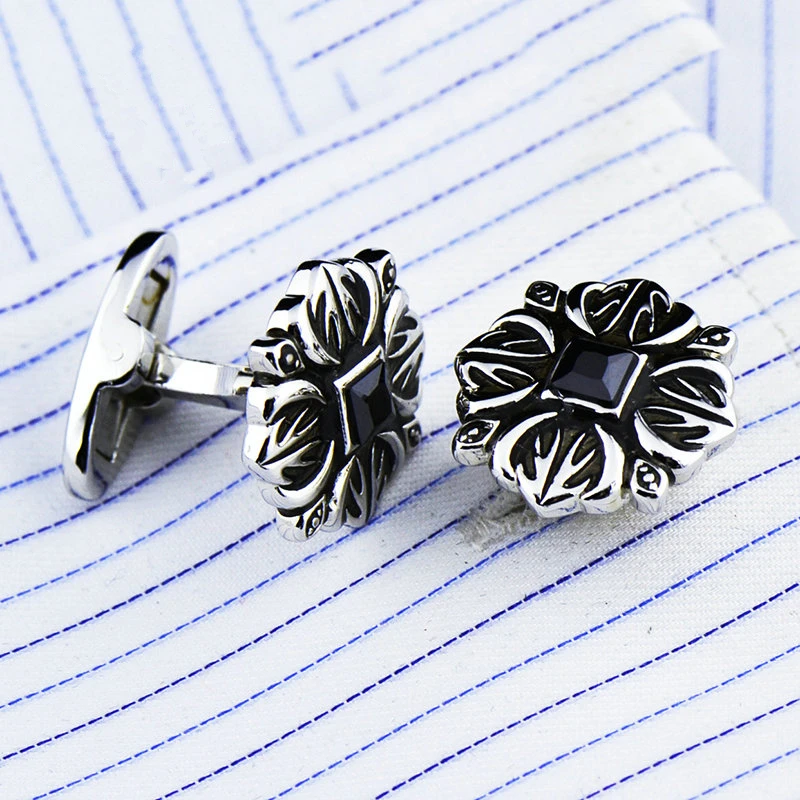 FLEXFIL vintage Sparta style shirt cufflink for mens Cuff link Button male Ancient Greek Ancient Rome Jewelry Wedding