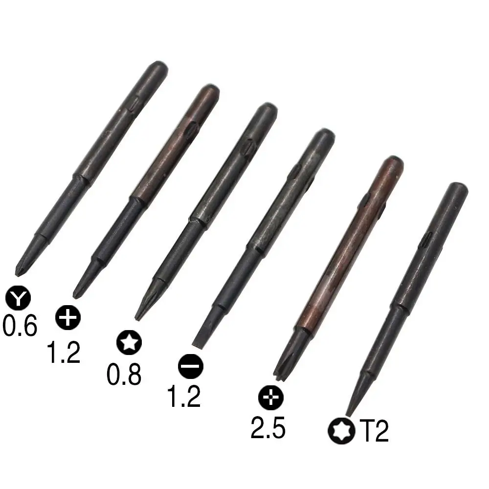 Juego de destornilladores de precisión 6/12 en 1, herramienta de mantenimiento/reparación, puntas de destornillador Torx/herramienta manual cruzada, herramienta de apertura de pantalla, cámara
