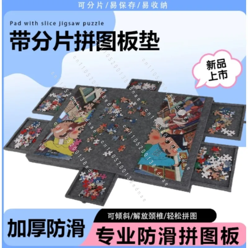 Portable Jigsaw Puzzle Table with Stand | 6 Drawers Puzzle Board with Lid Sorting Tray for Puzzle Enthusiasts