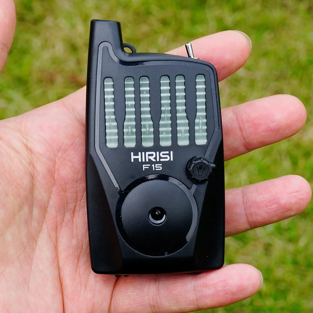 Hirisi F15 Karpfenangel-Set mit kabellosem Bissanzeiger, LED-Anzeige, wasserdicht, einstellbare Lautstärke, Tonhöhe und Empfindlichkeit, Angelzubehör – Detail 3