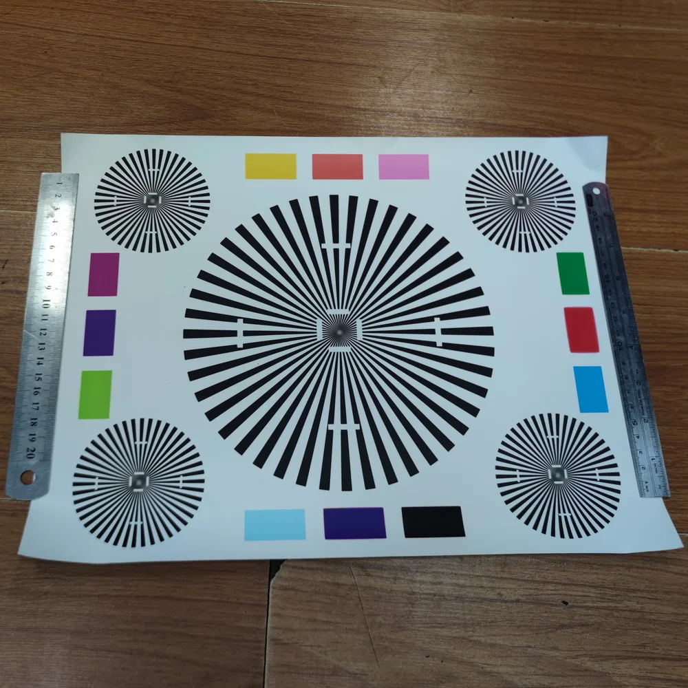 CCTV Camera Test Chart For camera Focusing Test Camera Lens Test Drawing