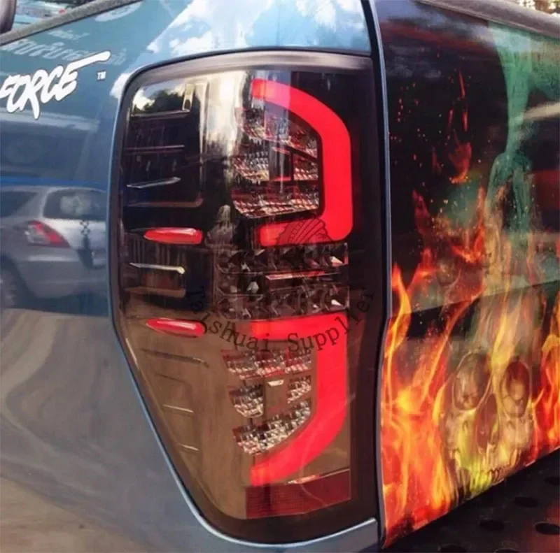 Car Taillight Modification For Ranger T6 T7 T8 PX1 PX2 PX3 MK1 MK2 Wildtrak XLT 2012-2020 Smoked Rear Tail Light HOT SALES