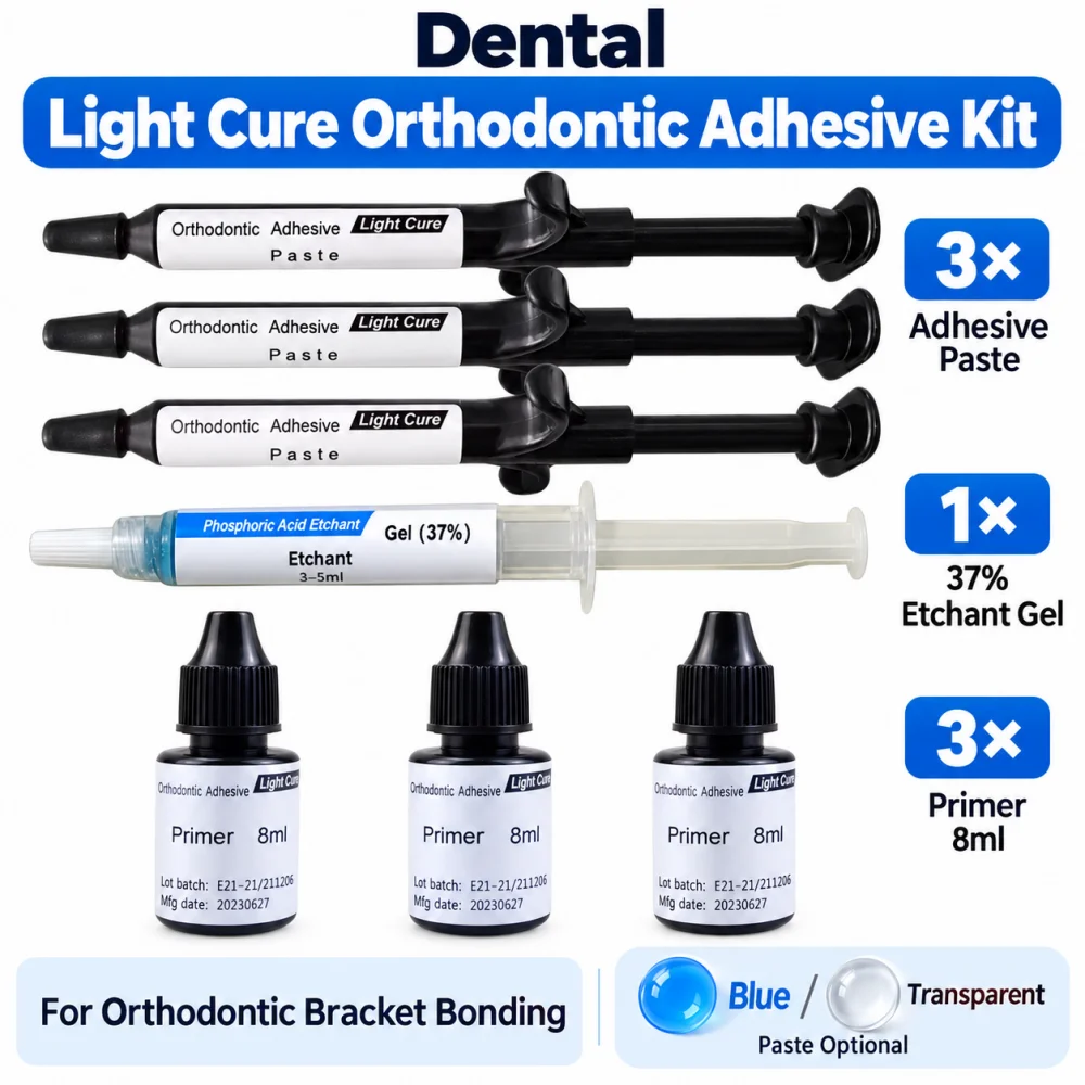 Dental Orthodontic Bracket Teeth Adhesive Light Cure Paste Dentist Material Dental Teeth Bonding Orthodontic Supplies