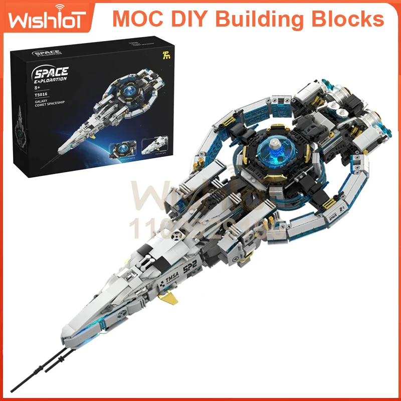 

T5016 Galactic Comet Космический корабль 1567 шт. Массивный межзвездный ремесло со съемными модулями для взрослых и детей DIY подарок