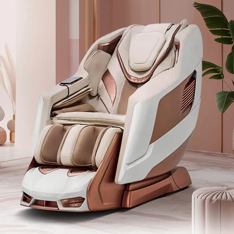 2026 Shiatsu Thai Full Body Massage Chair Calf Roller Hip Airbags Heart Detection Dual Core Mechanism Zero Gravity 4D 5D
