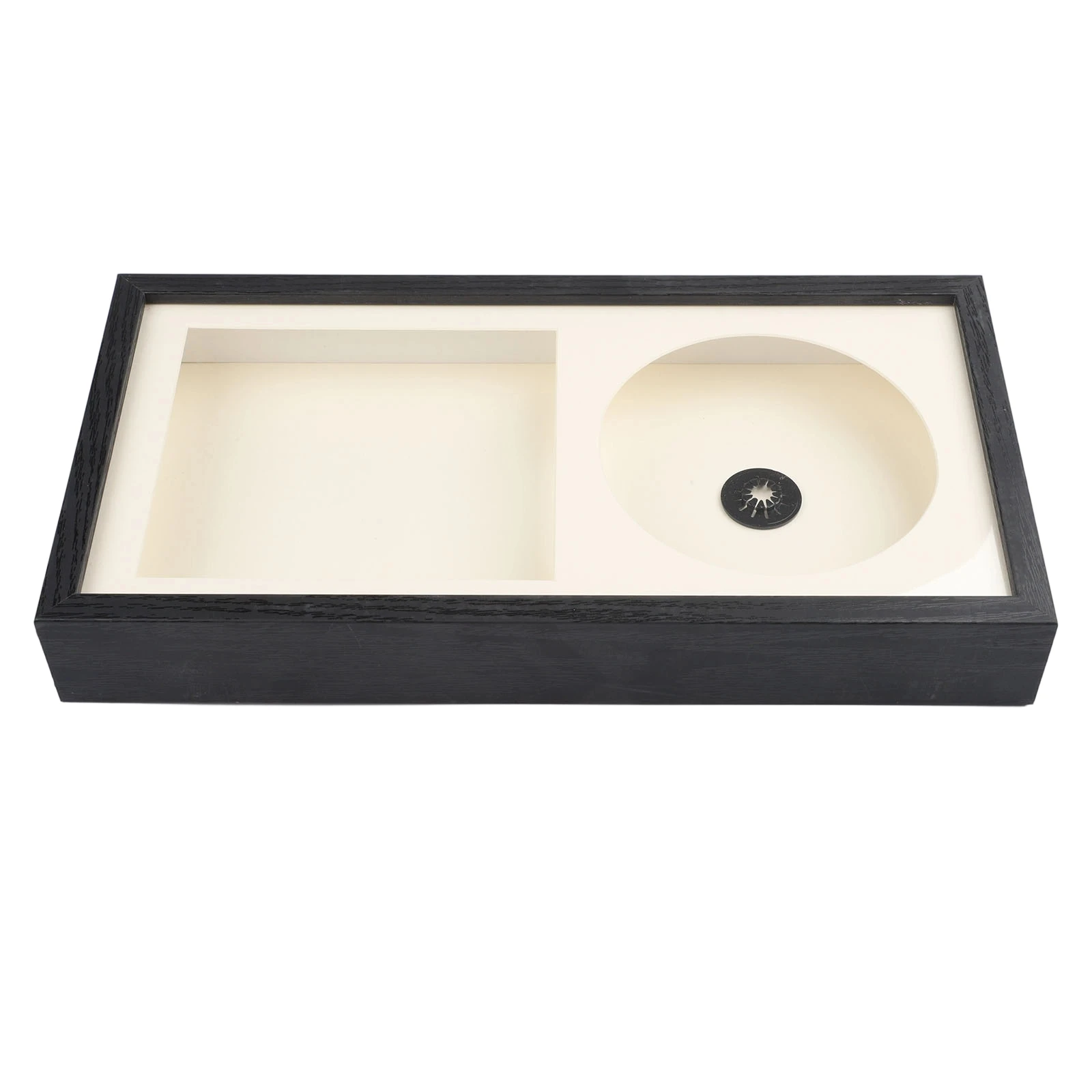 Transparent dustproof CD display stand designed for organizing and showcasing CDs and cards suitable for wall or tabletop use