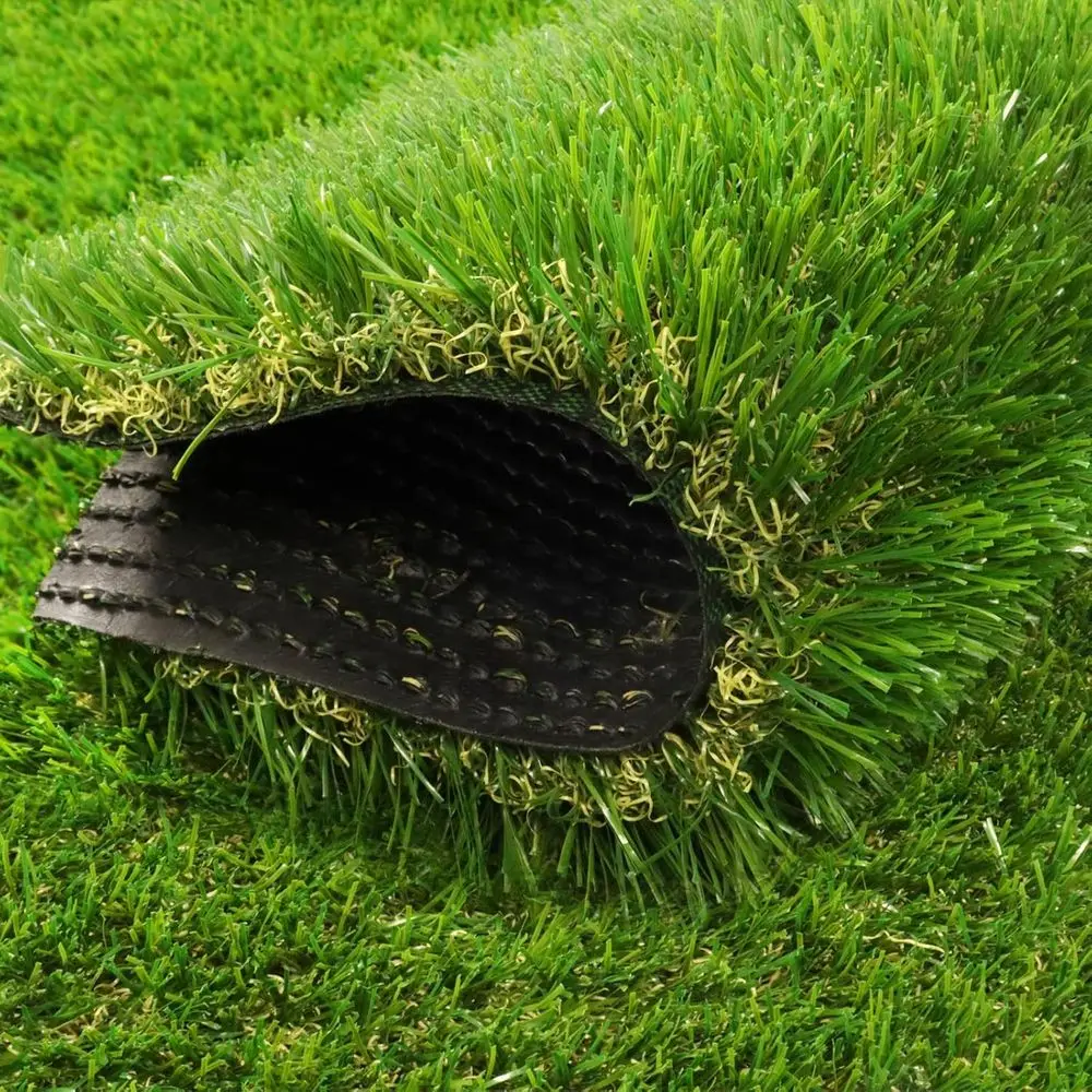 Thick 4ft x 6ft Artificial Grass Rug, 35mm Pile Height, Suitable for Outdoor and Indoor Use, Drainage Holes, Rubber Backed, Idea