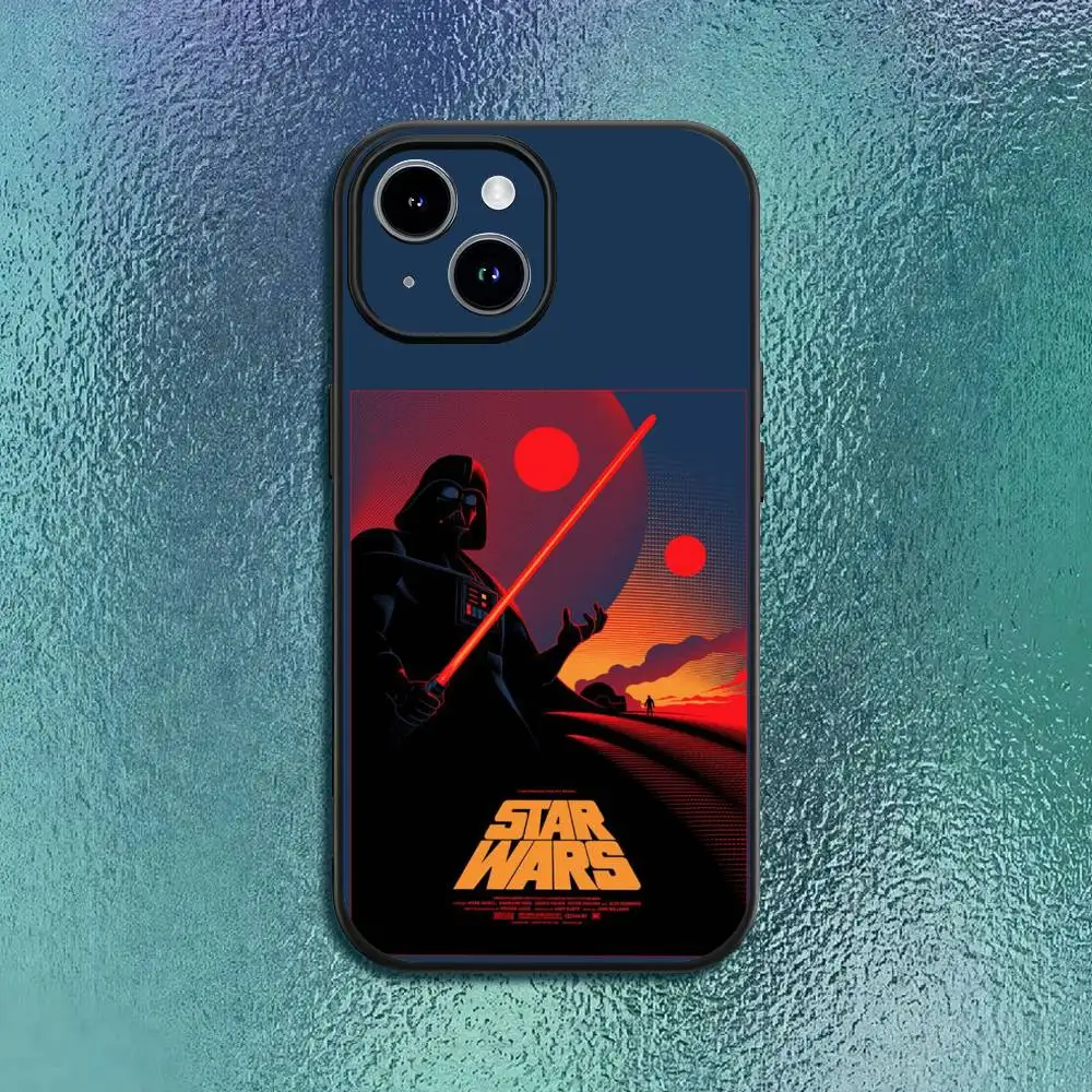 Film S-Star W-Wars Phone Case For IPhone 17 12 13 14 15 16Pro Max  Plus Classic black soft shell