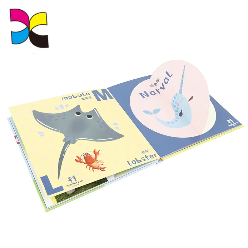 Stampa personalizzata Libro per uso educativo personalizzato Libro per bambini Libro pop up