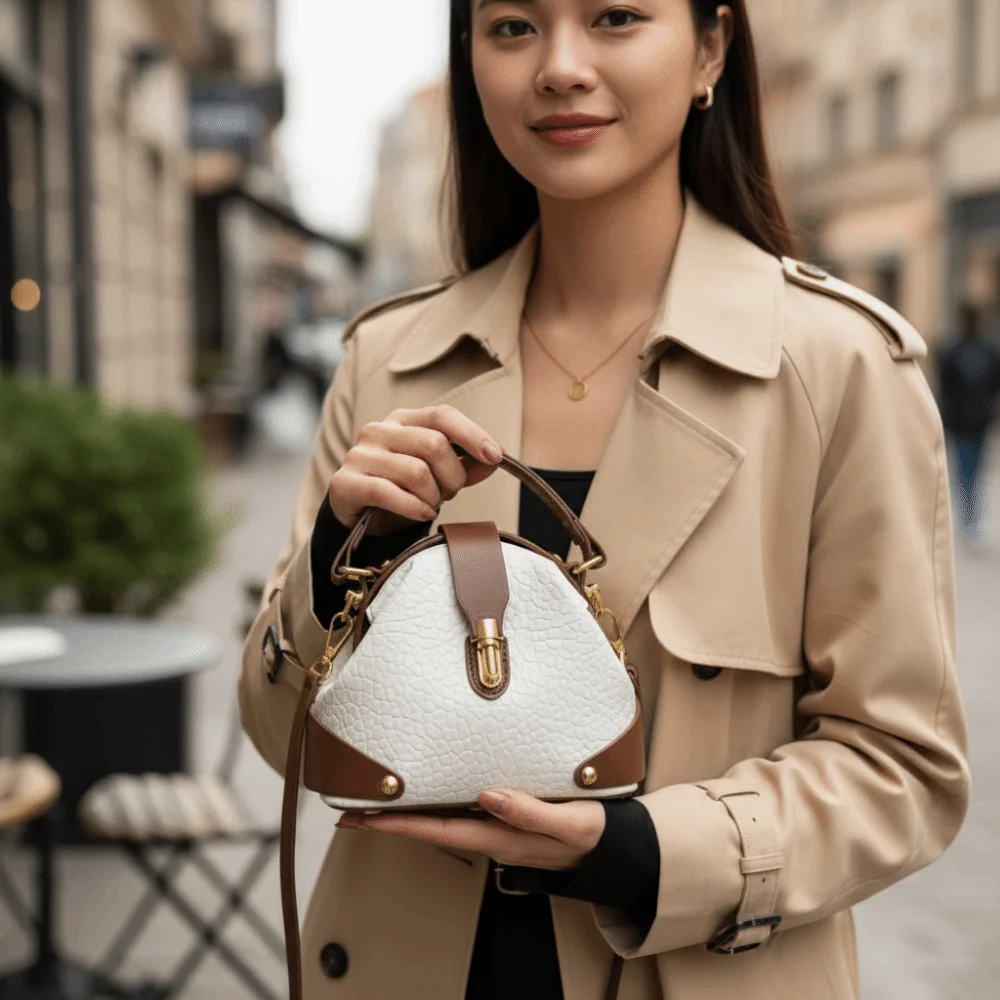 

Модная винтажная сумка через плечо из роскошной кожи с металлической пряжкой, повседневная сумка-мессенджер ​ Классическая женская сумка через плечо