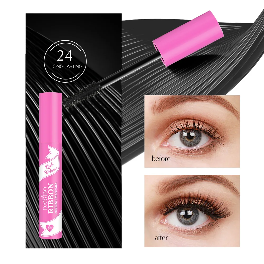 Mascara 36H imperméable et résistant à la transpiration, effet d'extension de cils soyeux, Anti-frottement, sans bavures et facile à enlever avec une brosse facile à utiliser