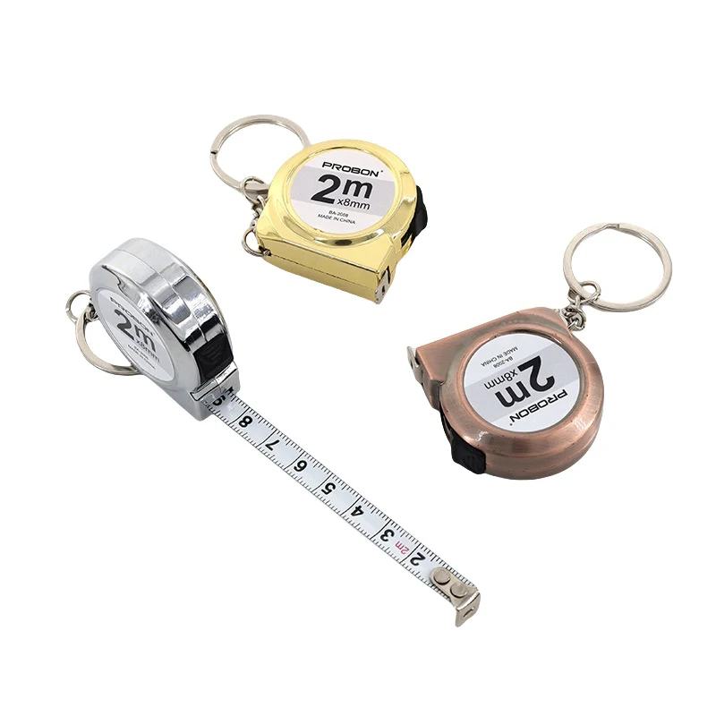 2 M Ruler Household Steel Tape Measure Mini Small Portable Tape Measure Portable Key Chain