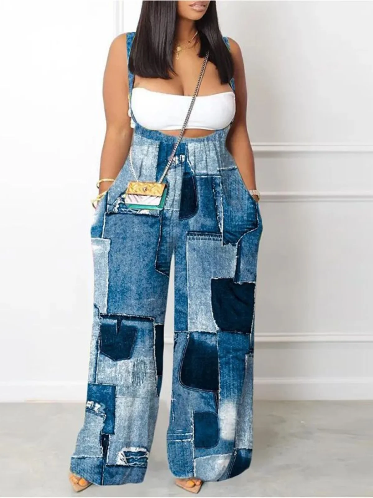 

Модные свободные комбинезоны с широкими штанинами для женщин, уличный стиль, низкая талия, комбинезоны или брюки, стандартный крой, тонкие, весенняя коллекция