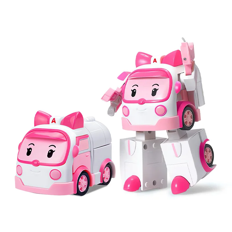 4 inch transformeerbare robot (POLI/ROY/AMBER/HELLY)