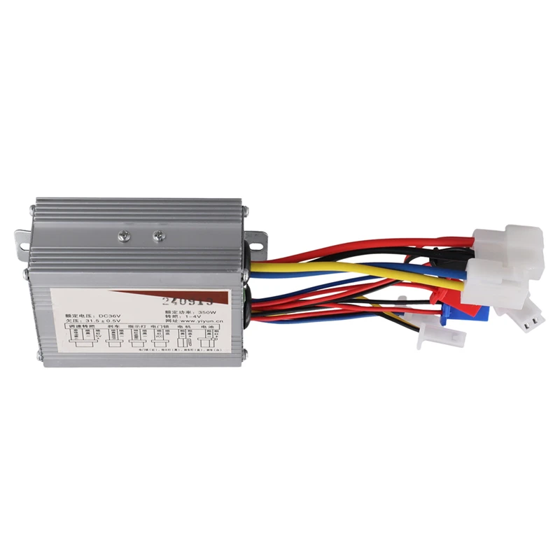 

AA67-Electric Bike Bicycle Brushed Controller 350W Electric Scooter Controller Brush DC Motor Speed Controller