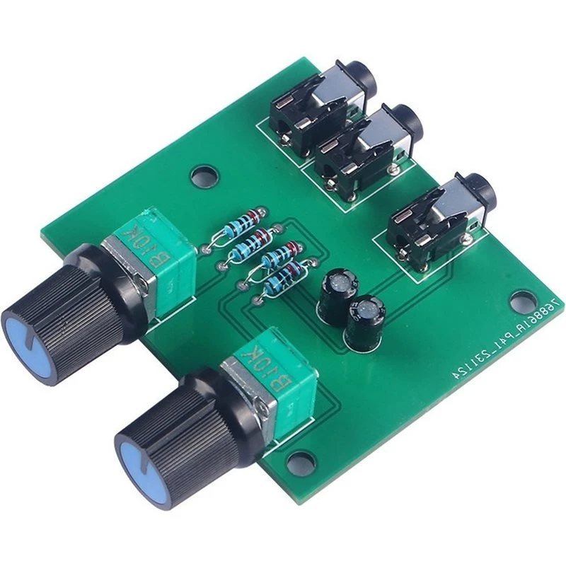 Superior Hi-Fi Dual-Channel Stereo Passive Headphone Amplifier Preamplifier Tone Control Board 2 In 1 Out Audio Mixer Module