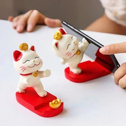 Creative New Zhaocaimao Phone Holder, Cute Desktop Drama Chasing Tool, Mobile IPad Support Bracket, Home Decoration Funny Gift