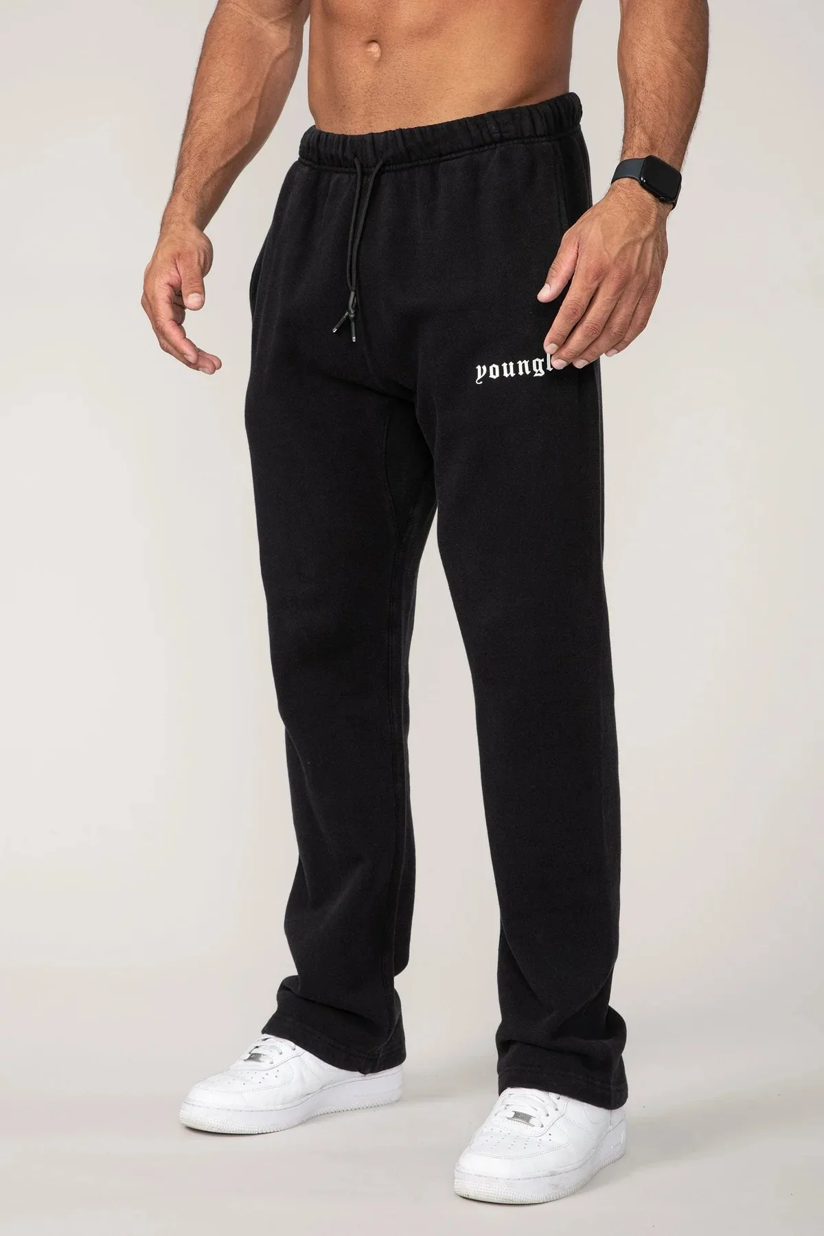 نمط جديد ملابس للرجال رياضة اللياقة البدنية سراويل تقليدية في الهواء الطلق الركض الرجال Sweatpants القطن منتصف الخصر الرباط السراويل الذكور