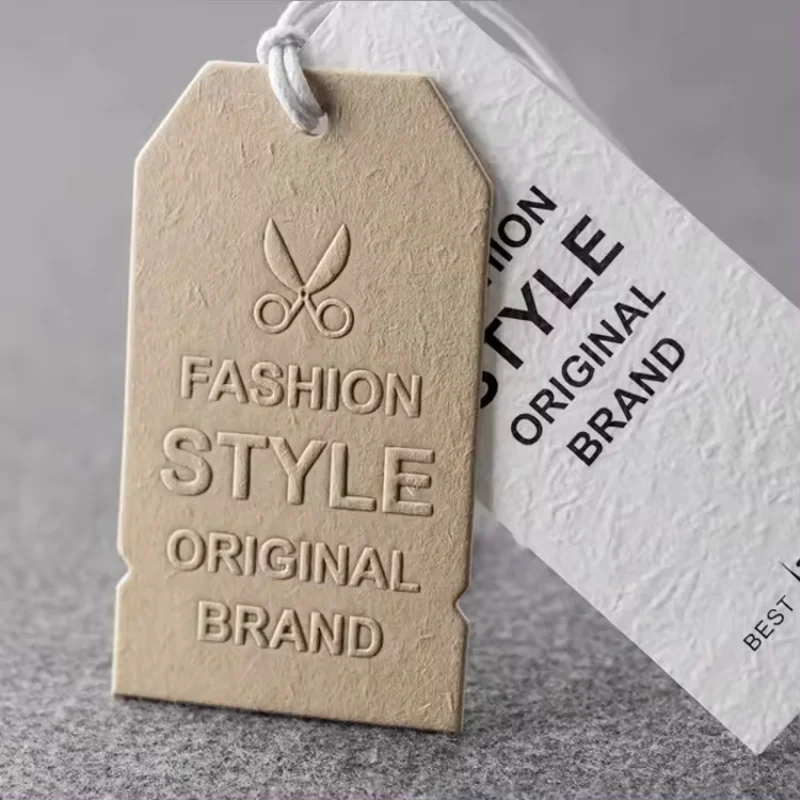 Custom..pieces.Luxury Custom Paper Hang Tags Business Printed Clothing Tags-shirts Jackets Bags Shoes Garment Labels