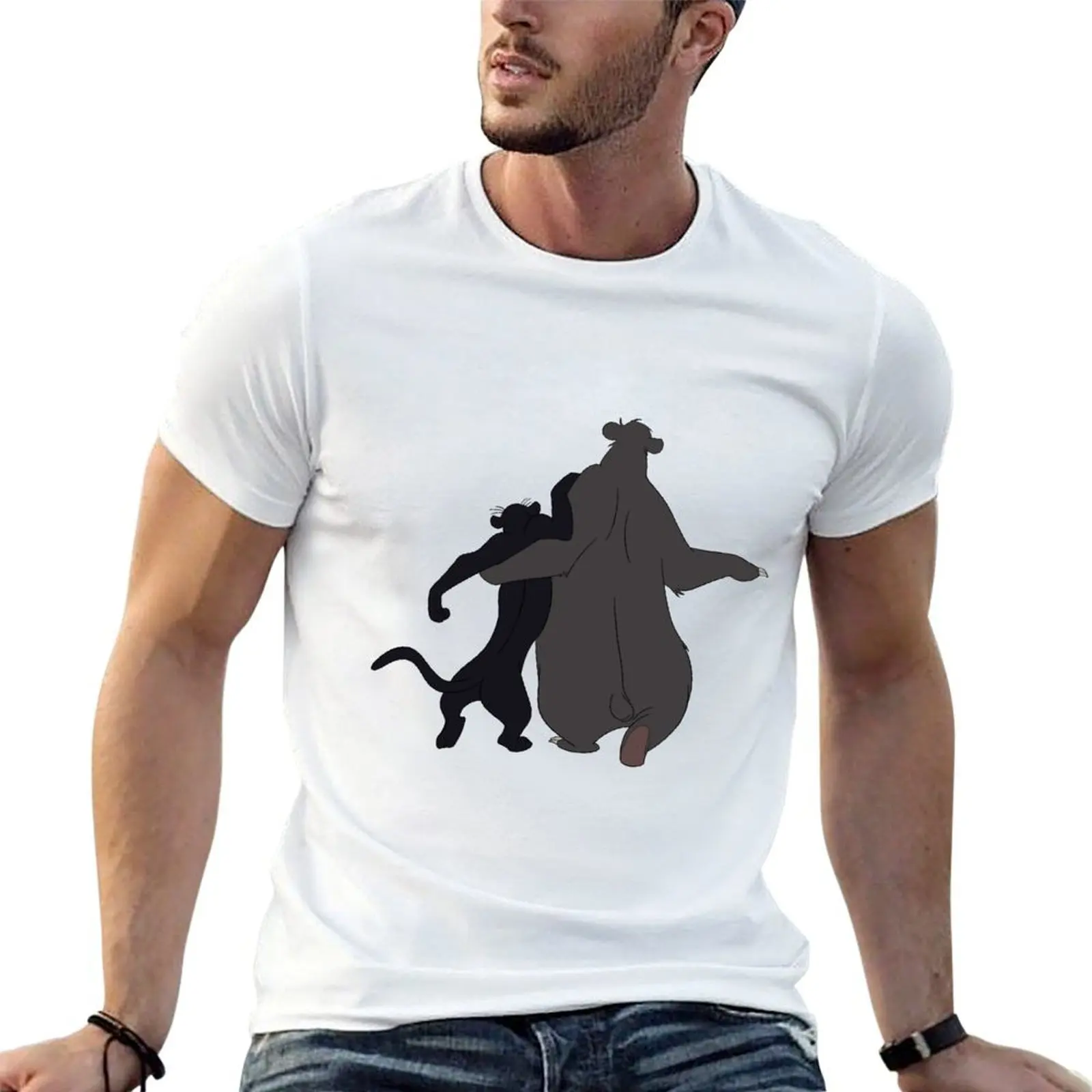 

Baloo and Bagheera T-Shirt man t shirt luxury man t shirt graphic T-Shirt