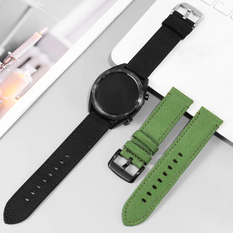 Universal Canvas Relógios para Homens, 22mm Straight Interface, Várias Marcas