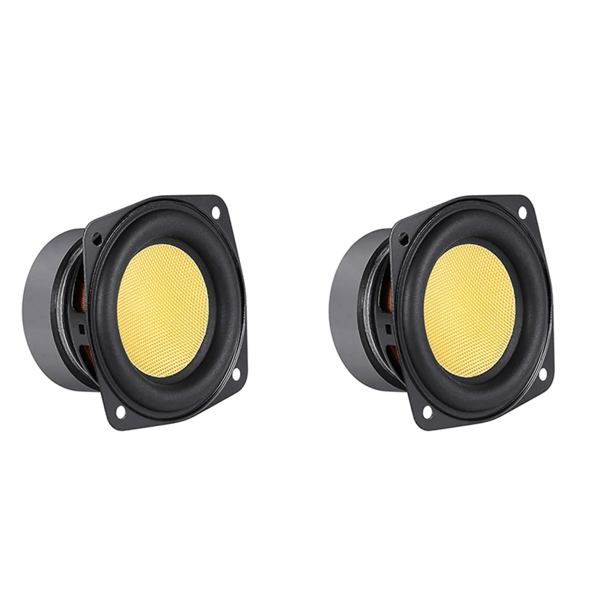 2 Pieces of 3 - inch 4 Ohm 20W Full - Range Portable Audio Speakers - Great Sound on the Move -Y18A