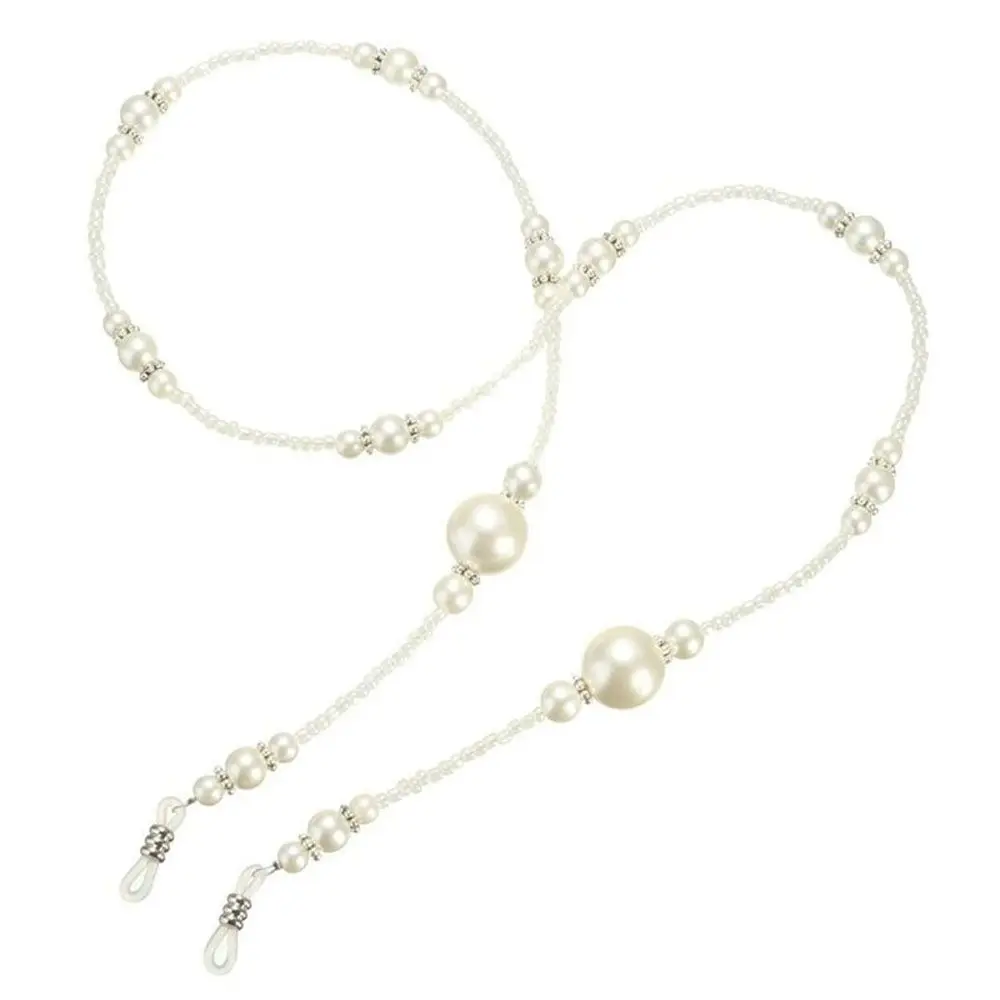 Handmade Ropes Imitation Pearls Chains Neck Glasses Cord Sunglasses Strap Holder Eyeglass String