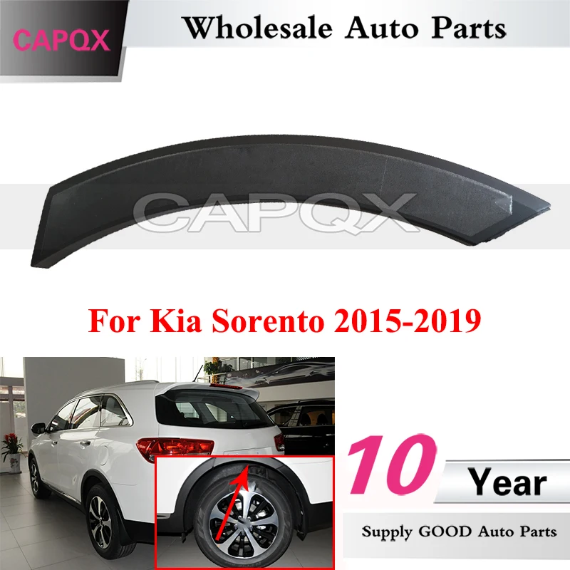 

CAPQX Rear Fender Molding Wheel Flare Garnish For Kia Sorento 2015-2019 Rear Bumper Wheel Eyebrow