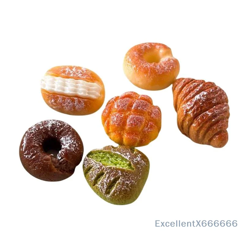 Realistic Mini Bread Food Fridge Magnets 3D Bakery Pastry Refrigerator Magnets Decor DIY Embellishments Accessories Ideal Gift